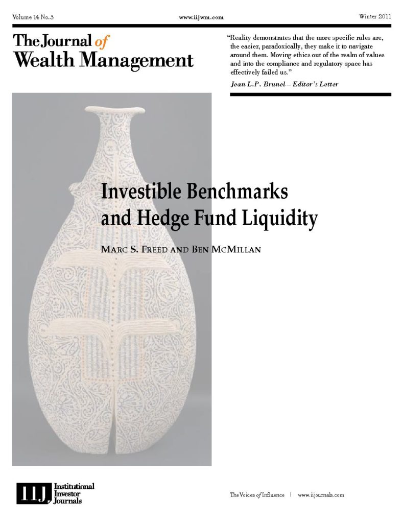 Investable Benchmarks and Hedge Fund Liquidity